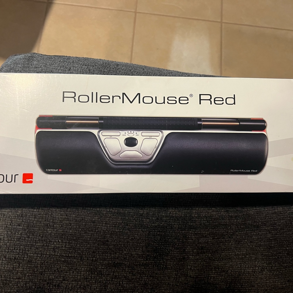Contour RollerMouse Red Wired Mouse